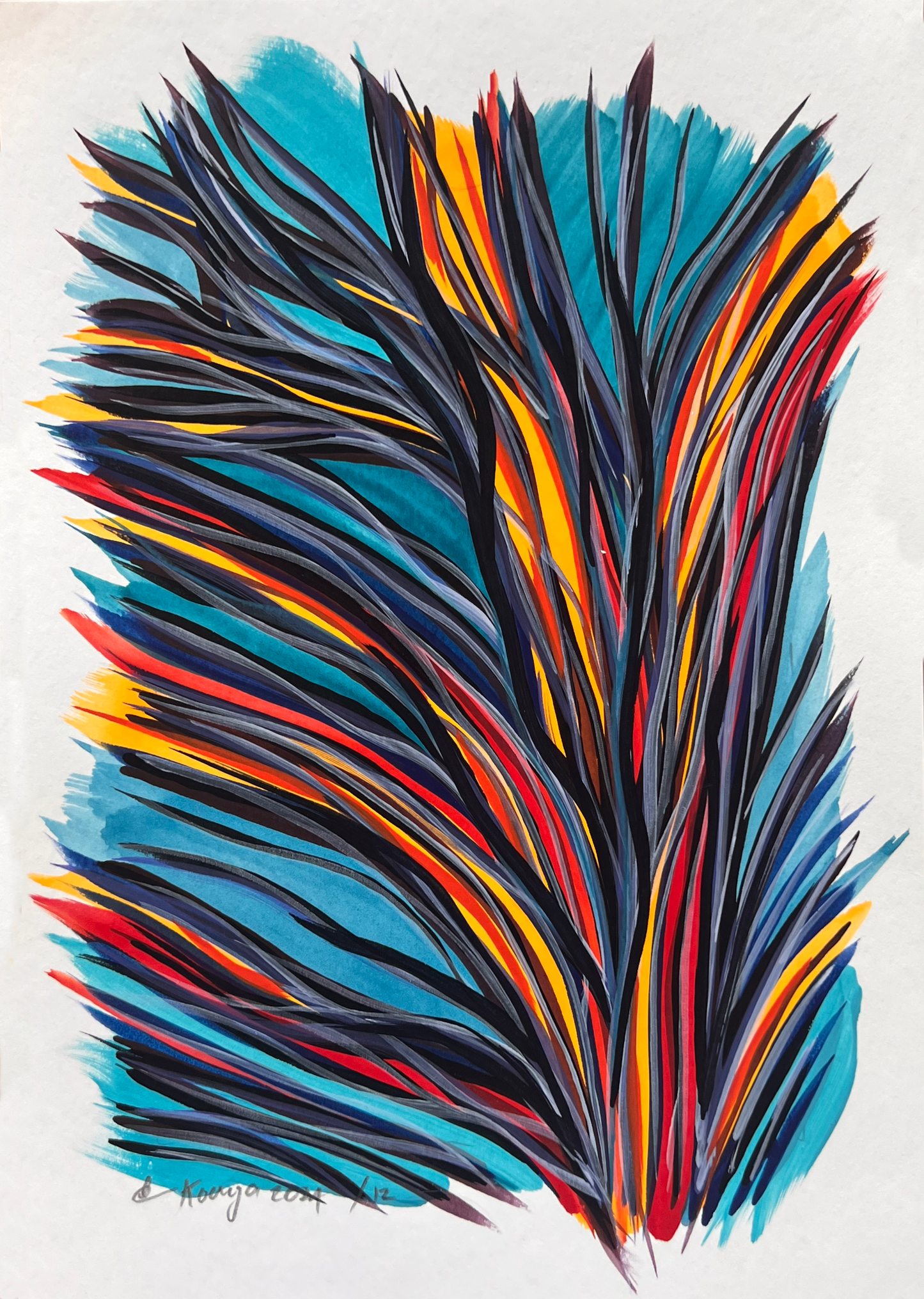 'Koonya Series 05' original artwork by April Giblin