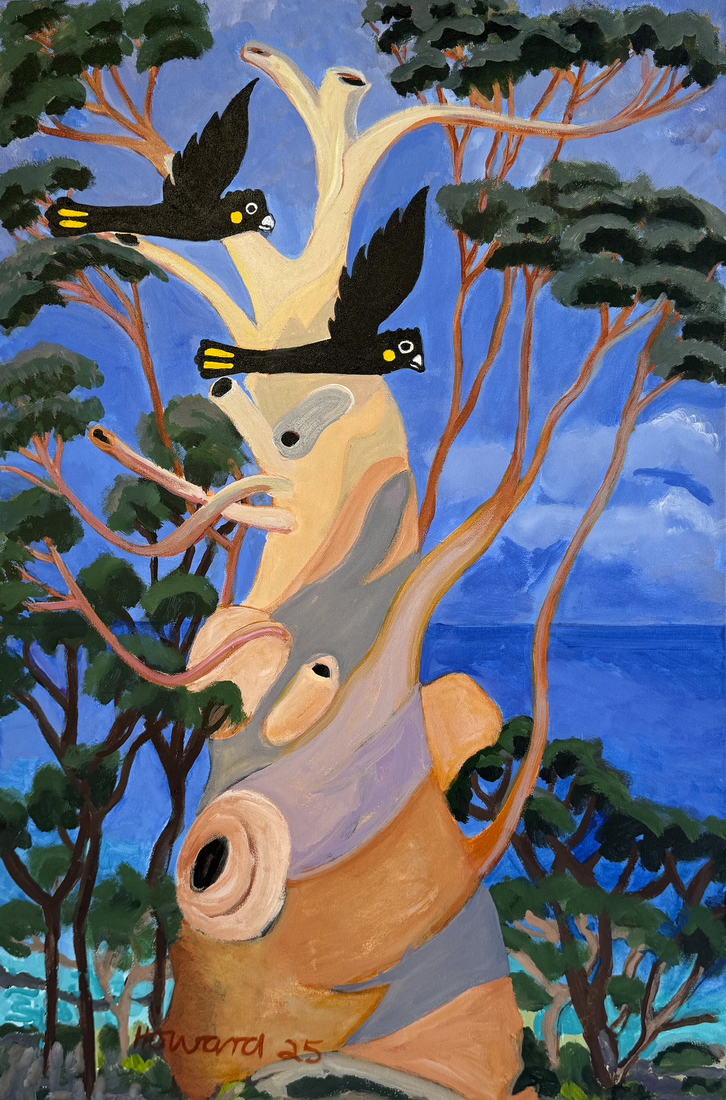 'Ancient Blue Gum' original painting by Naomi Howard