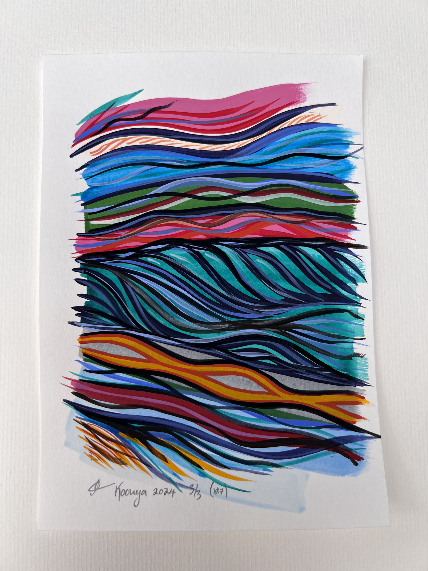 'Patterns from the Forest ' original artwork by April Giblin