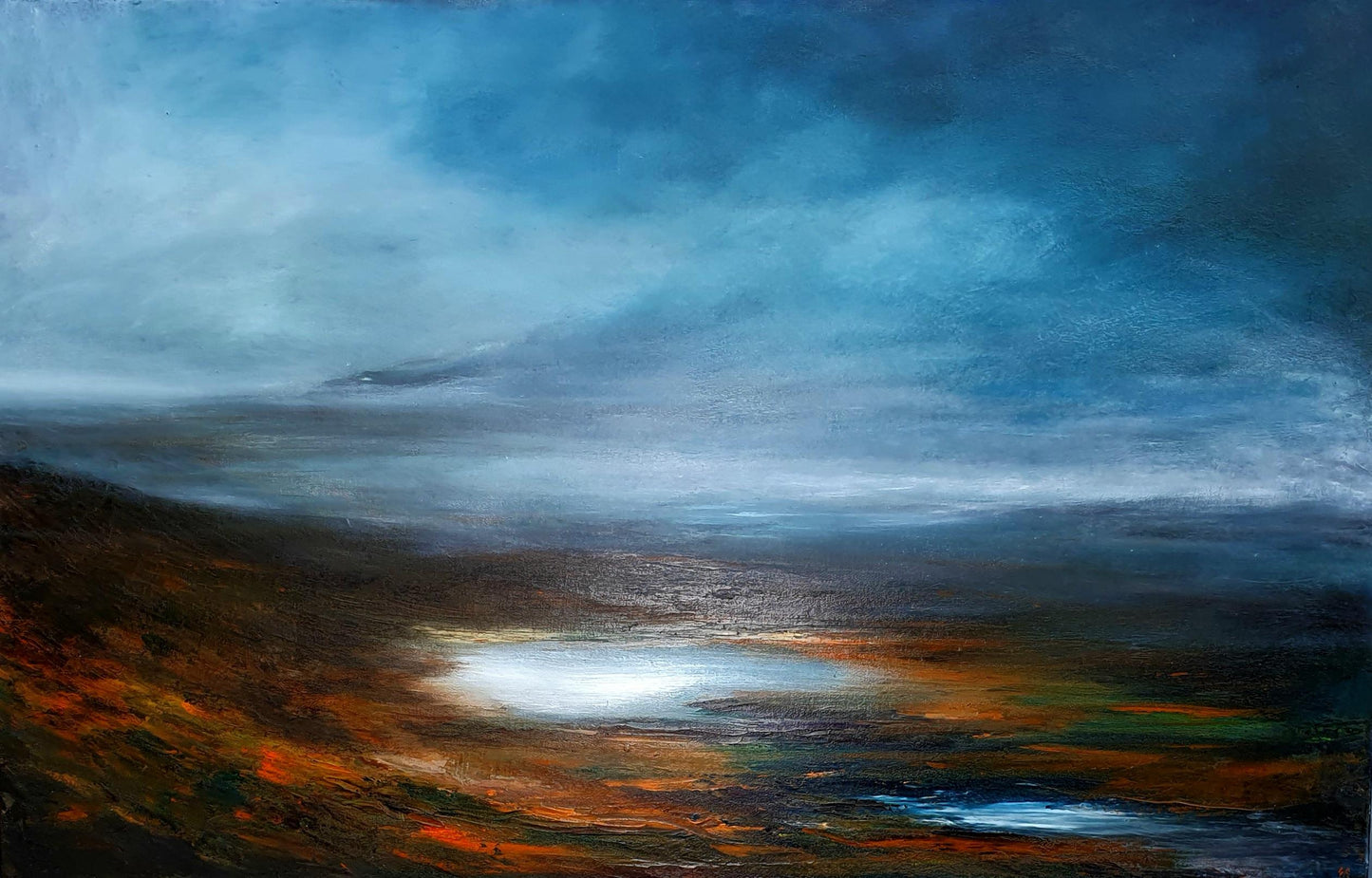 'Sea Lagoon' Original oil painting on canvas by Georgina Richmond