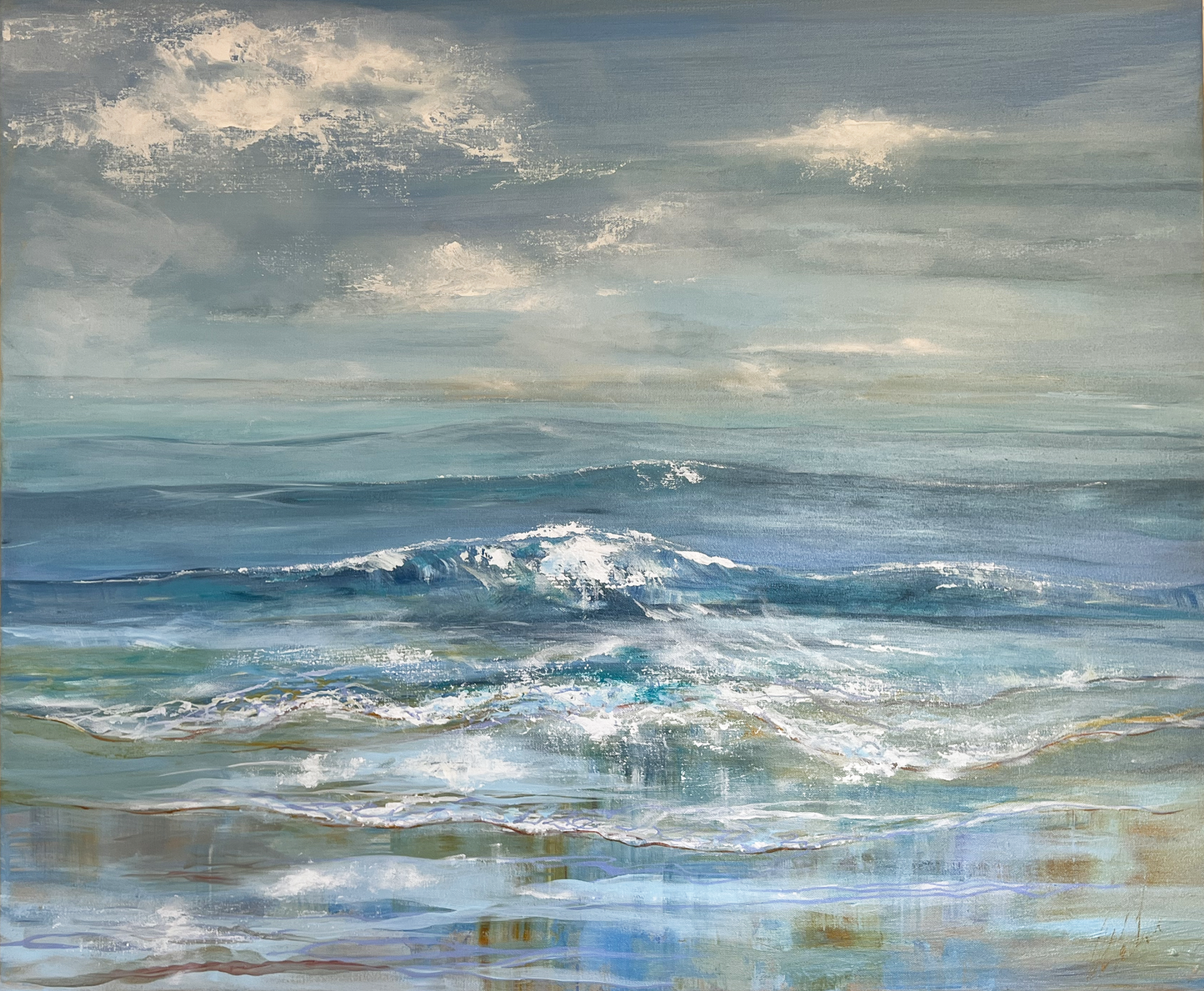 Original artwork 'Serenity' acrylic painting on canvas by Paul Crichton