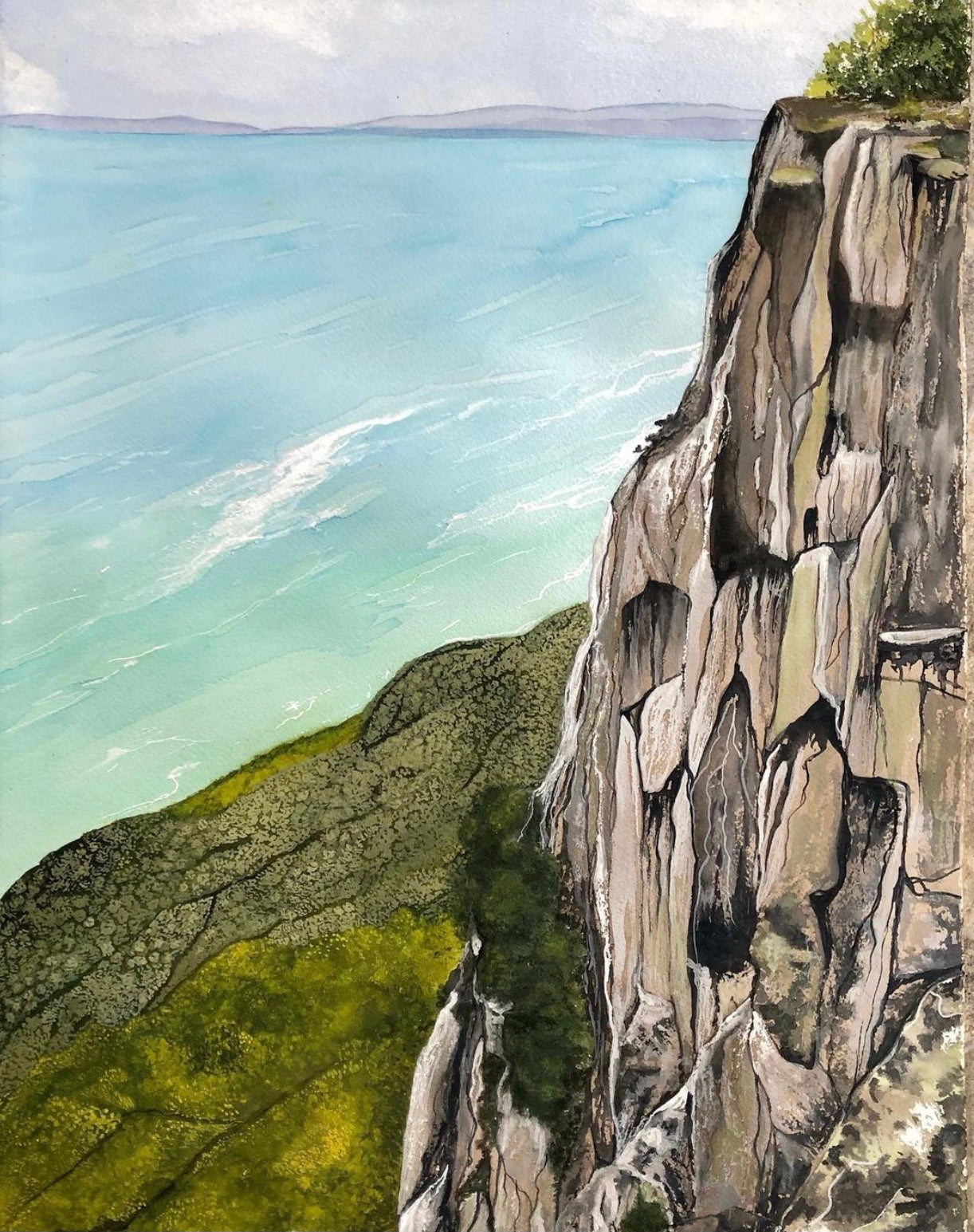 Cape Raoul - Original Watercolour Artwork - Leanne Hall - SOLD