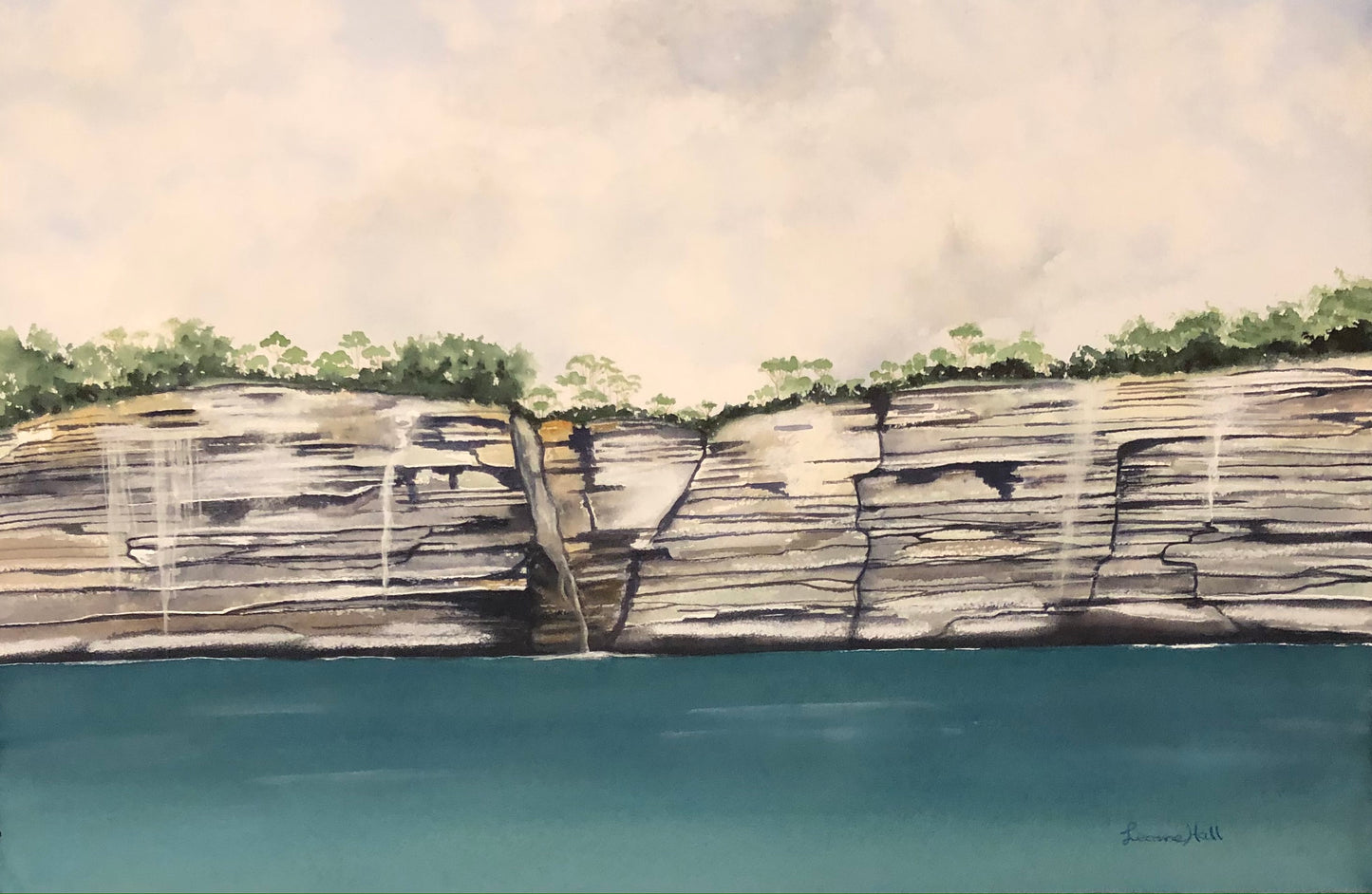 From the Water - original watercolour artwork - Leanne Hall  SOLD