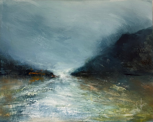 Artwork 'Drifting into the Timeless' acrylic on canvas by Paul Crichton