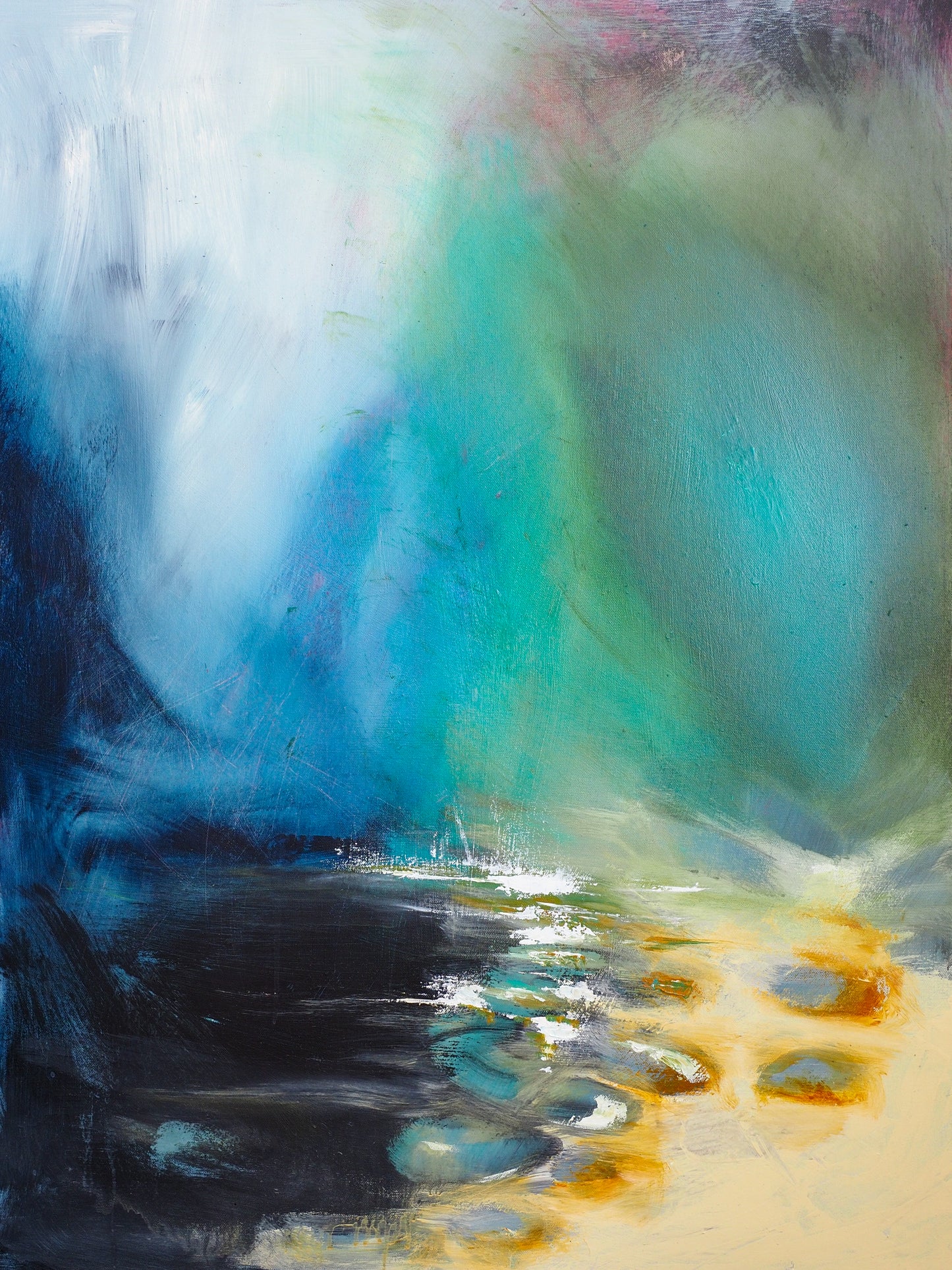 Original Artwork 'Stepping into the Unknown' acrylic on canvas by Paul Crichton