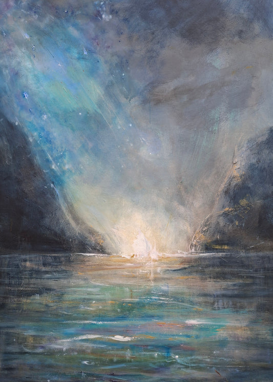 Original Artwork 'Heavenly Shower'  acrylic on canvas by Paul Crichton