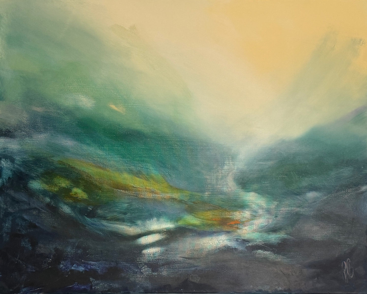 Original Artwork 'Mystic Valley'  acrylic on canvas by Paul Crichton